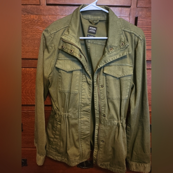 Prana Olive Green Utility Jacket - Picture 1 of 2